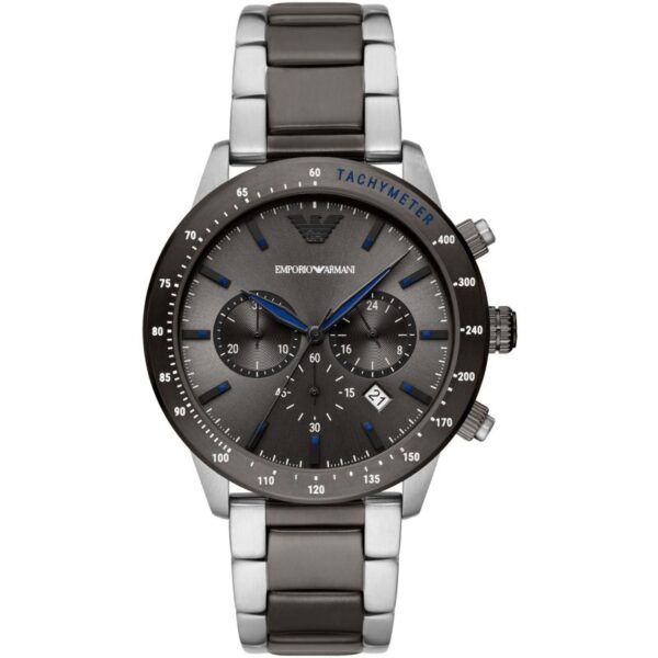 Emporio Armani Men s Quartz Stainless Steel Grey Dial 43mm Watch AR11391