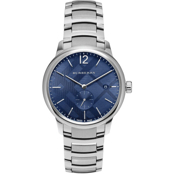 Burberry Men’s Swiss Made Stainless Steel Blue Dial 40mm Watch BU10007