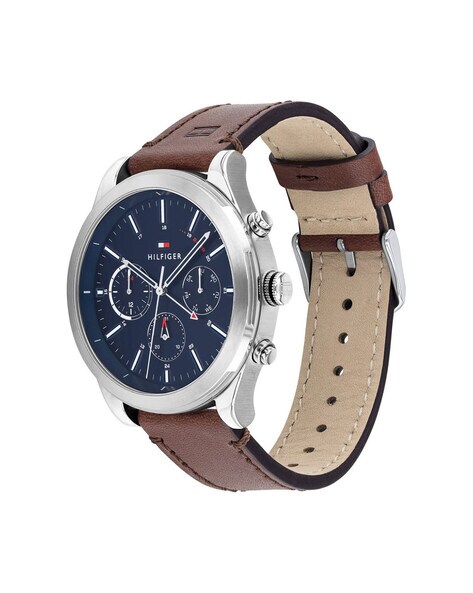 Tommy Hilfiger Ashton Analog Blue Dial Men's Watch-TH1791741, leather strap