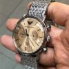 Emporio Armani Men’s Quartz Analog Display Stainless Steel Strap 43mm Watch AR11239
