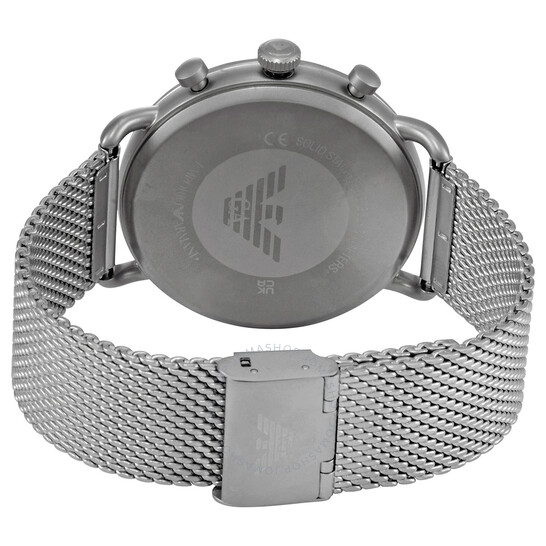 Emporio Armani Men’s Quartz Stainless Steel Grey Dial 43mm Watch AR11383