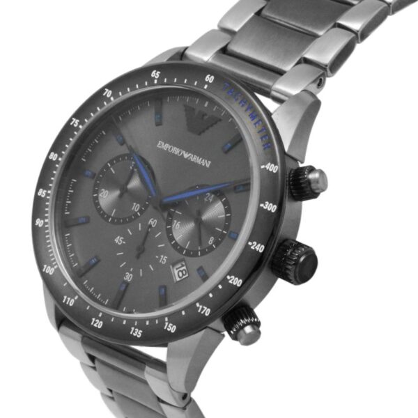 Emporio Armani Men’s Quartz Stainless Steel Grey Dial 43mm Watch AR11391