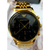 Emporio Armani Men’s Analogue Quartz Stainless Steel Black Dial 41mm Watch AR1893