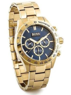 Hugo Boss Men’s Chronograph Quartz Stainless Steel Blue Dial 44mm Watch 1513340