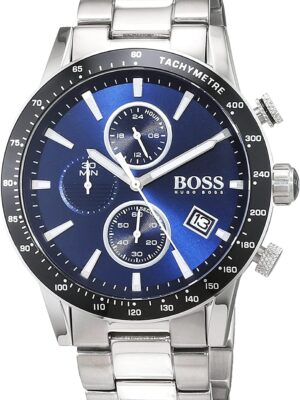 Hugo Boss Men’s Chronograph Quartz Stainless Steel Blue Dial 43mm Watch 1513510