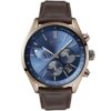 Hugo Boss Men’s Chronograph Leather Strap Blue Dial 44mm Watch 1513604