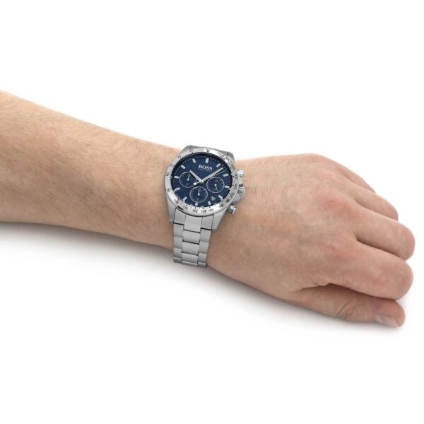Hugo Boss Men’s Chronograph Stainless Steel Blue Dial 45mm Watch 1513755