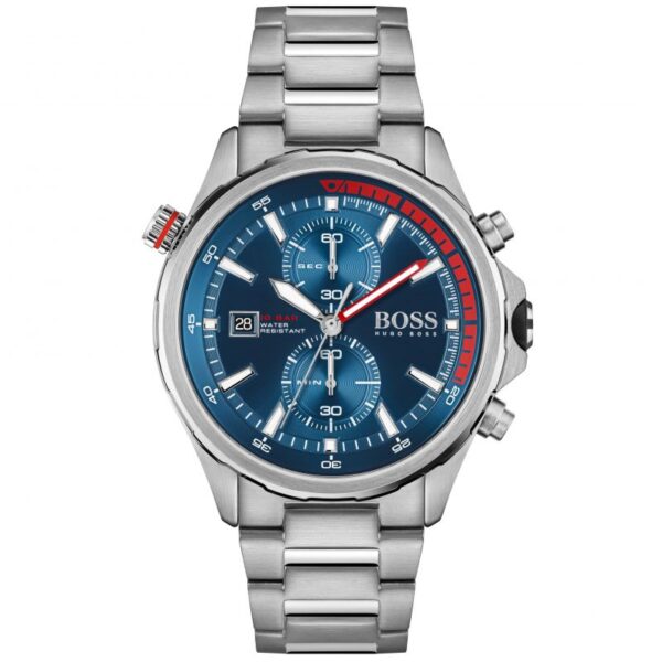 Hugo Boss Men’s Quartz Stainless Steel Blue Dial 46mm Watch 1513823