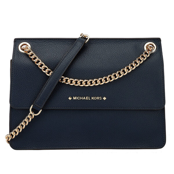 Michael kors navy blue chain bag