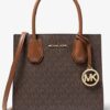 Mercer Medium Logo And Leather Accordion Crossbody Bag
