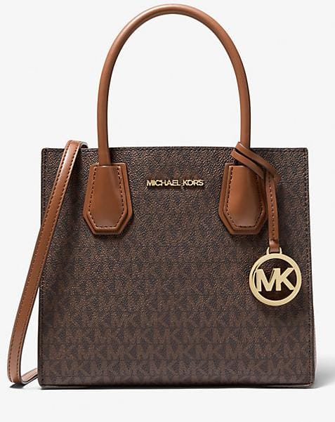 Mercer Medium Logo And Leather Accordion Crossbody Bag