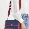 t monogram color block shoulder bag 83046