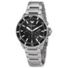Emporio Armani Men’s Quartz Stainless Steel Black Dial 43mm Watch AR11360
