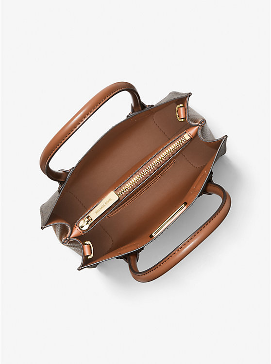 Mercer Medium Logo And Leather Accordion Crossbody Bag