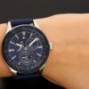 Tommy Hilfiger Men’s Quartz Blue Silicone Strap Blue Dial 44mm Watch 1791635