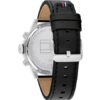 Tommy Hilfiger Men’s Quartz Leather Strap Black Dial 46mm Watch 1791810