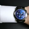 BURBERRY Men’s Swiss made Stainless Steel Blue Dial 42mm Watch BU9365