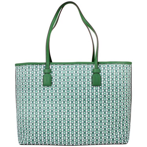 Tory Burch Gemini Ladies Large Arugula Canvas Tote Bag 53303-362