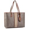 Tory Burch Gemini Link Canvas Top Zip Tote Light Umber Gemini Link One Size 58450-905