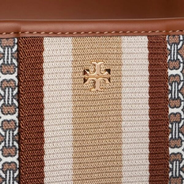 Tory Burch Gemini Link Canvas Top Zip Tote Light Umber Gemini Link One Size 58450-905