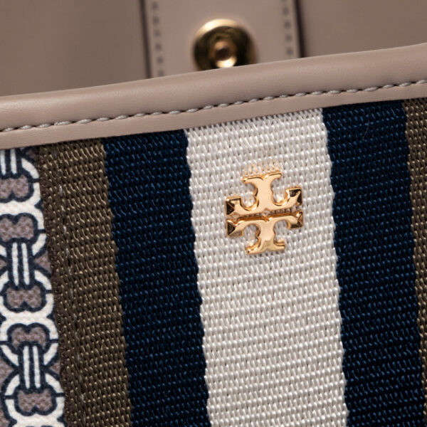 Handbag TORY BURCH Gemini Link Canvas Tote 53303 Gray Heron Gemini Link 997