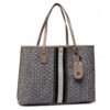 Handbag TORY BURCH Gemini Link Canvas Tote 53303 Gray Heron Gemini Link 997