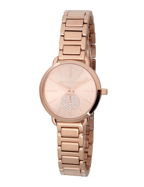 Michael Kors Women’s Quartz Stainless Steel Rose Gold Dial 28mm Watch MK3839