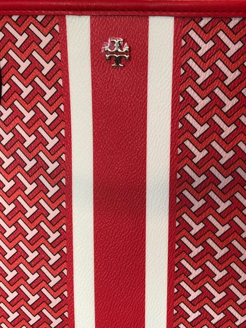 Tory Burch T-Zag Tote Red
