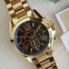MICHAEL KORS Bradshaw MK5854 Black Dial Rose Gold Tone Ladies Wrist Watch