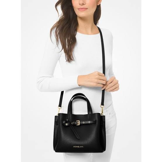 Emilia Small Pebbled Leather Satchel