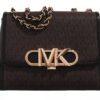 Parker Medium Convertible Chain Shoulder Brown Black