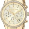Michael Kors Women's Ritz Chronograph Gold-Tone Steel Watch