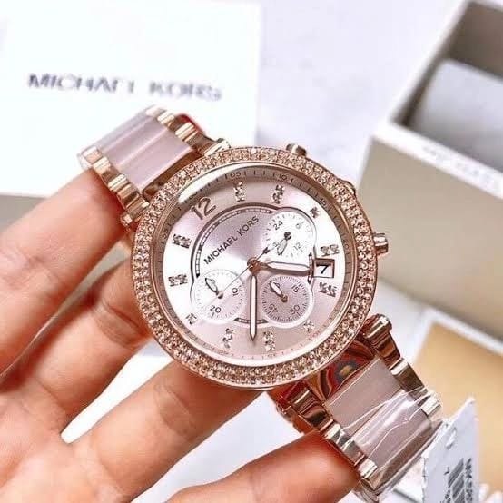 Michael Kors Rose Gold-Tone Parker Watch
