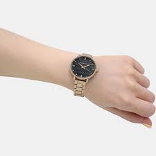 Pyper Three-Hand Gold-Tone Alloy Metal Women's Watch (Model: MK4593)