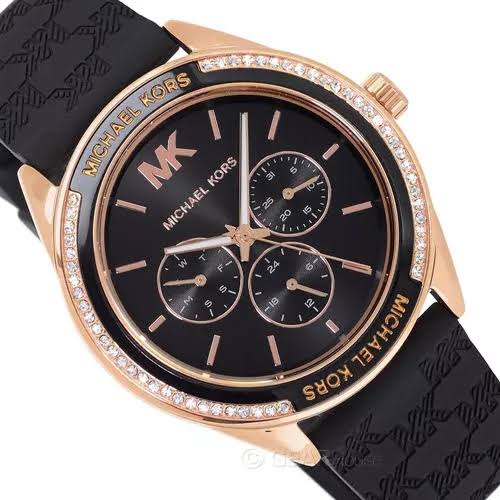 Michael Kors Multifunction Black Silicone Watch