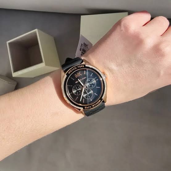 Michael Kors Multifunction Black Silicone Watch