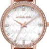 Pyper Three-Hand Rose Gold-Tone Alloy Metal Women's Watch (Model: MK4594)