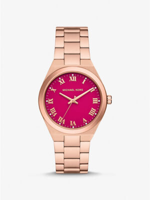 Michael Kors Lennox Pink Dial Ladies Watch MK7462