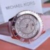 Michael Kors Runway Quartz Rose Gold Crystal Dial Ladies Watch mk6854