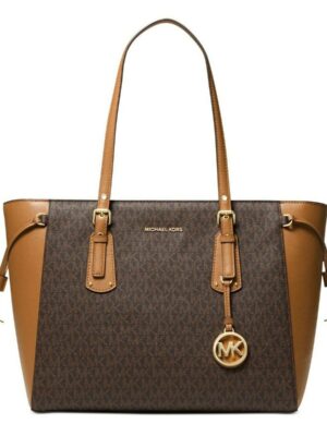 MICHAEL KORS SIGNATURE VOYAGER MULTIFUNCTION TOTE