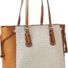 MICHAEL KORS SIGNATURE VOYAGER MULTIFUNCTION TOTE