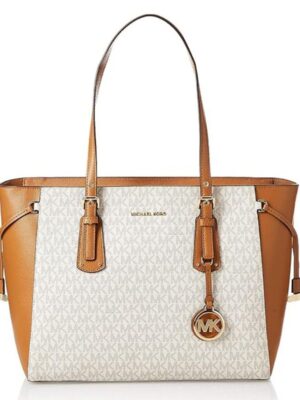 MICHAEL KORS SIGNATURE VOYAGER MULTIFUNCTION TOTE