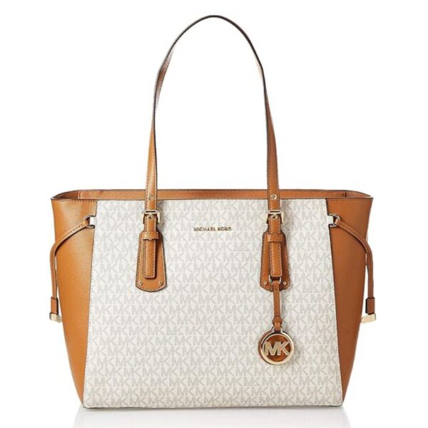 MICHAEL KORS SIGNATURE VOYAGER MULTIFUNCTION TOTE