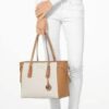 MICHAEL KORS SIGNATURE VOYAGER MULTIFUNCTION TOTE