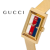 Gucci G-Frame Mother Of Pearl Dial Yellow Gold Mesh Bracelet Watch For Women - YA147410