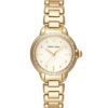 Emporio Armani Mia Crystals Gold Dial Gold Steel Strap Watch for Women - AR11609