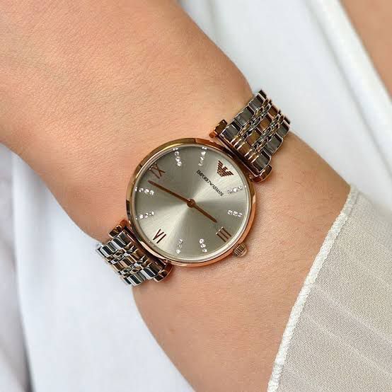 Emporio Armani Ladies Two Tone Watch AR1840 - 32mm
