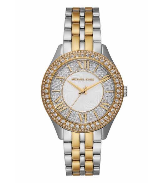 MICHAEL KORS Harlowe Quartz Crystal Silver Dial Ladies Watch