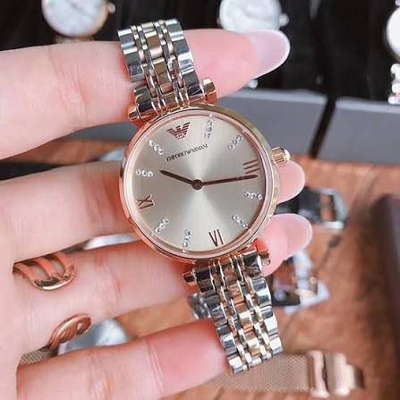 Emporio Armani Ladies Two Tone Watch AR1840 - 32mm