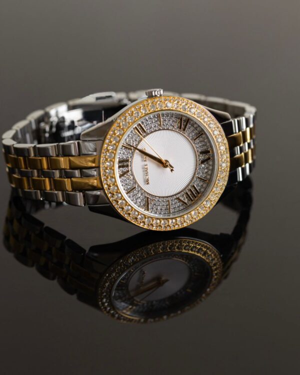 MICHAEL KORS Harlowe Quartz Crystal Silver Dial Ladies Watch